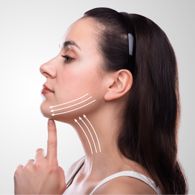 Massage liftant du visage avec le Face Pointer